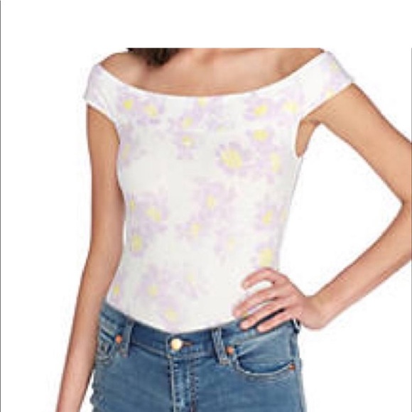 Free People Tops - Free People Floral Bodysuit.  Size Medium.  NWOT